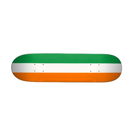 Skateboard with flag of Ireland