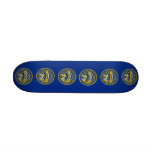Skateboard with flag of Nebraska