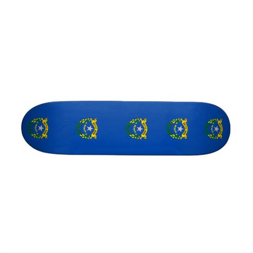 Skateboard with flag of Nevada