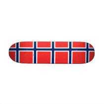 Skateboard with flag of Norway