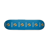 Skateboard with flag of Oklahoma