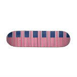 Skateboard with flag of United States