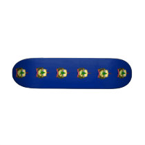 Skateboard with flag of Vermont