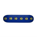 Skateboard with flag of Vermont