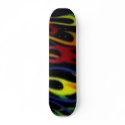 Skateboard with Flames