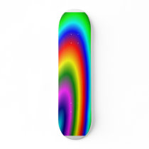 Skateboard with Rainbow