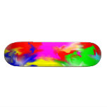 Skateboard with smudged colors skateboards