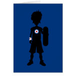 Skateboarder Boy Silhouette Card