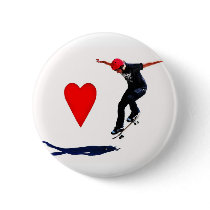 skateboarder buttons