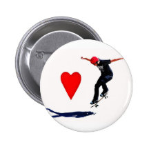 skateboarder buttons