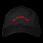 Skateboarder embroidered hats