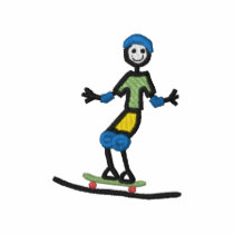 Skateboarder embroidered shirts by ZazzleEmbroidery Skateboarder embroidered shirts