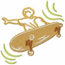 Skateboarder embroidered shirts