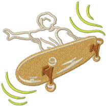 Skateboarder embroidered shirts