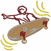 Skateboarder embroidered shirts
