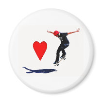 skateboarder fridge magnets