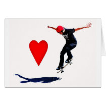 skateboarder greeting cards