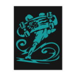Skateboarder Handstand postcards