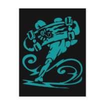Skateboarder Handstand Postcards