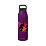 Skateboarder in Cosmic Clouds Water Bottle