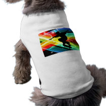 Skateboarder in Criss Cross Lightning Pet Clothes