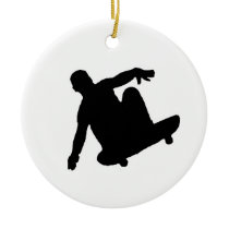Skateboarder In Flight ornaments