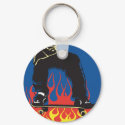 Skateboarder keychain