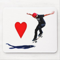 skateboarder mouse pad