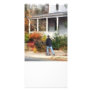 Skateboarder on Sidewalk Customized Photo Card
