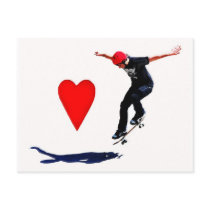 skateboarder postcards