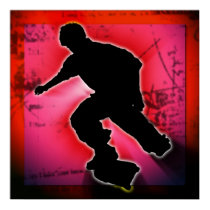 Skateboarder posters