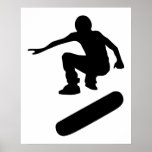 skateboarder silhouette posters