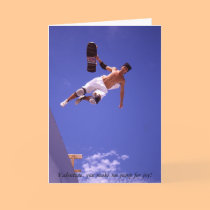 Skateboarder Valentine's Day Card