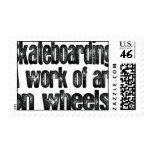 Skateboarding A Work Of Art Postage Stamp