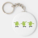 Skateboarding Android Key Chain