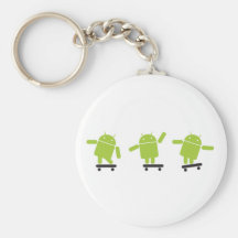 Skateboarding Android Key Chain