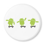 Skateboarding Android magnets