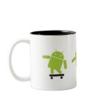 Skateboarding Android Mugs