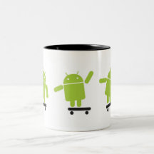 Skateboarding Android Mugs