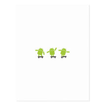 Skateboarding Android Postcards