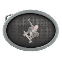 Skateboarding; Cool Black Belt Buckles