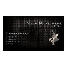 Skateboarding; Cool Black Business Card Templates