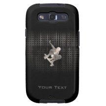 Skateboarding; Cool Black Galaxy SIII Case