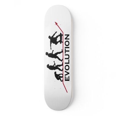 Skateboarding Evolution skateboard