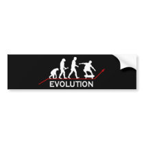Skateboarding Evolution sticker bumper stickers