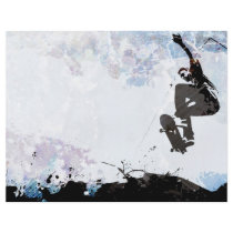 Skateboarding Grunge Layout Flyers