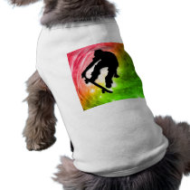 Skateboarding in a Psychedelic Cyclone Doggie Tee