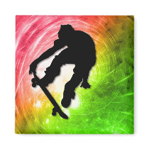 Skateboarding in a Psychedelic Cyclone Magnets