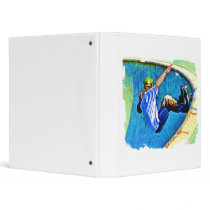 Skateboarding in the Bowl Vinyl Binders