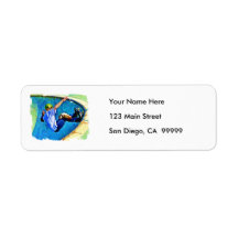 Skateboarding in the Bowl Custom Return Address Labels